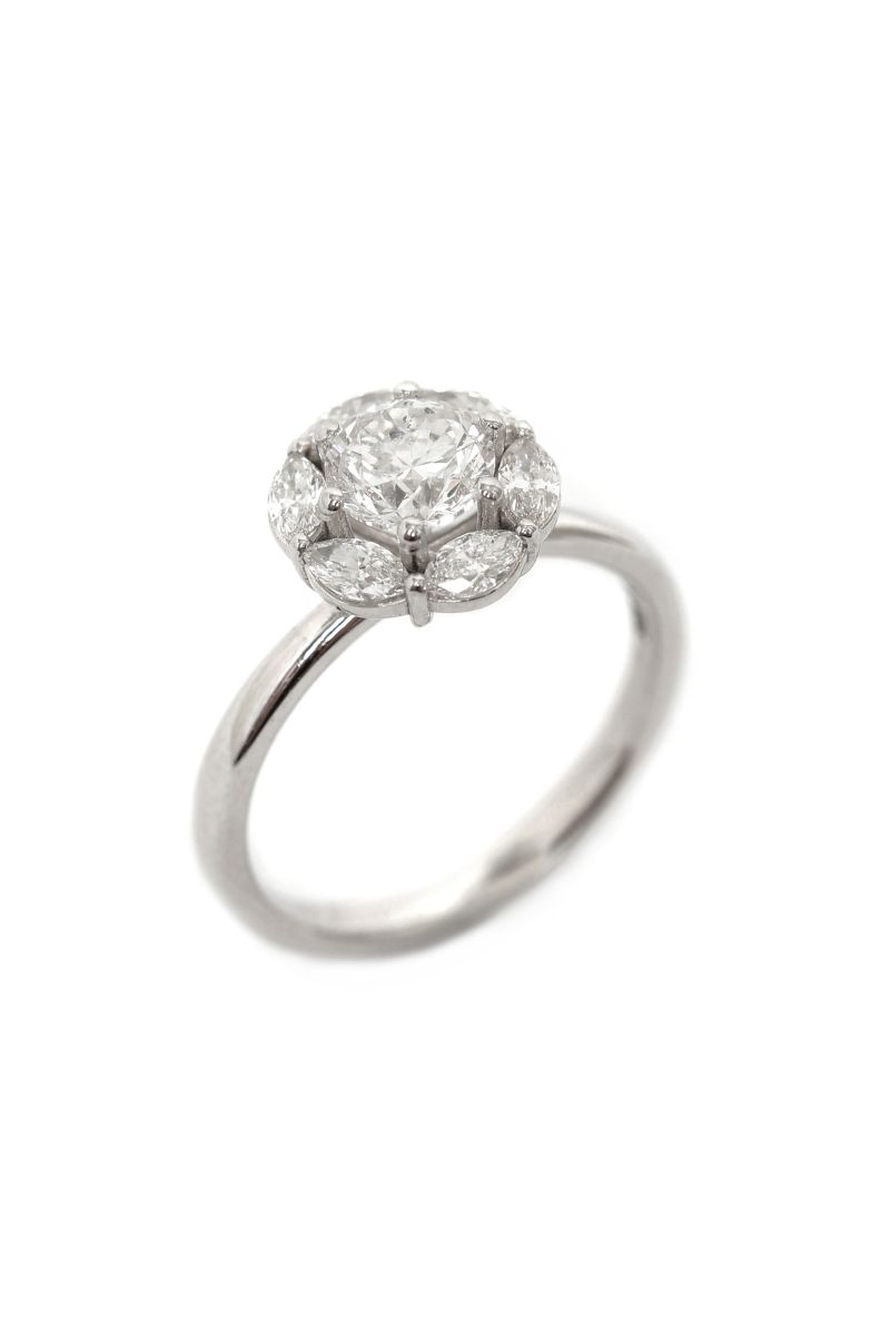 Pırlanta ve Markiz Pırlanta Yüzük - Bride Collection