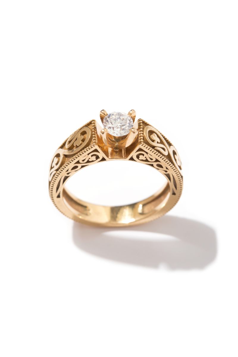 Otantik Pırlanta Tektaş Yüzük - Bride Collection