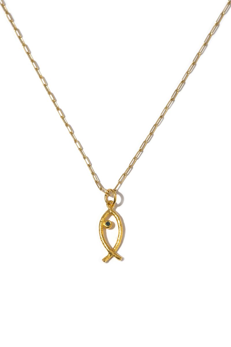 Balık Pırlanta Kolye - Forever Collection