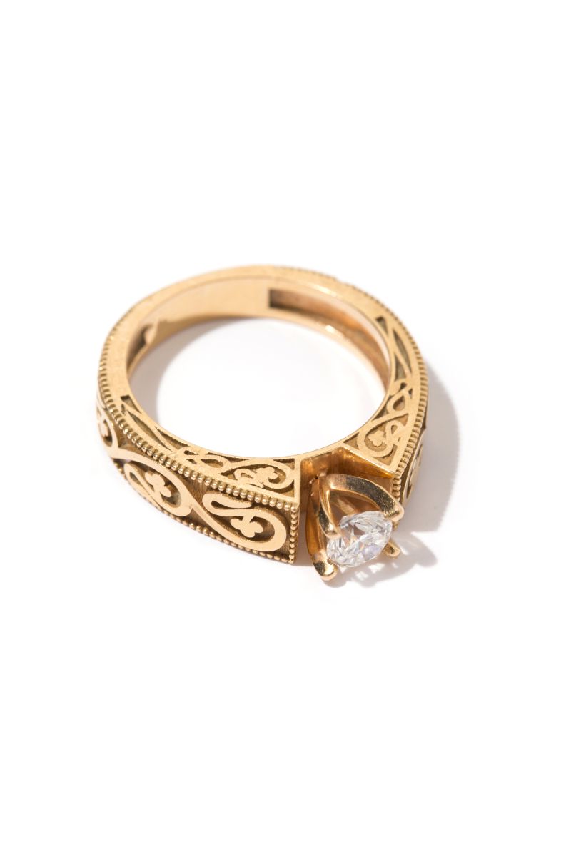 Otantik Pırlanta Tektaş Yüzük - Bride Collection