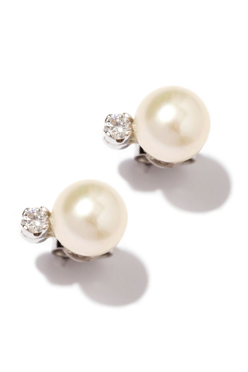 İnci ve Pırlanta Küpe - Bride Collection