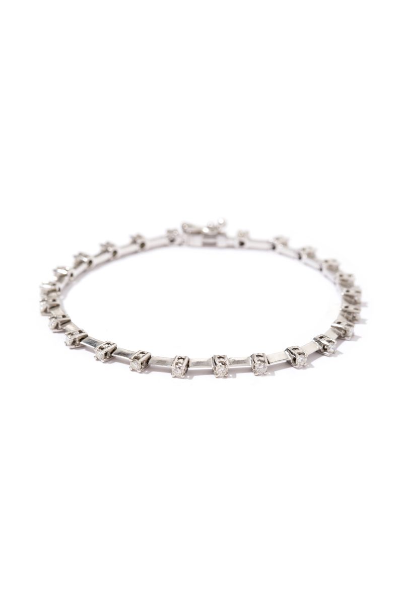 İnce Su Yolu Pırlanta Bileklik - Bride Collection